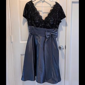 Black lace topped dress